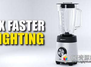Blender程序化照明场景灯光节点资产预设 Geolights Pro