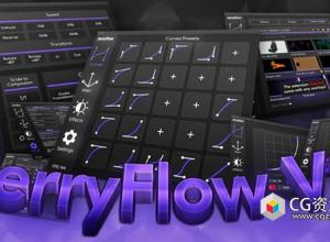 关键帧曲线动画调整预设工具AE脚本 JerryFlow 2 V2.3.1