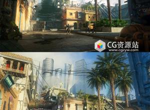 Blender真实城市环境建模贴图渲染全流程教程+中英文字幕