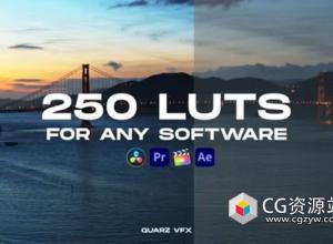 250组旅行摄像LUTs视频调色预设 250 LUT Color Presets