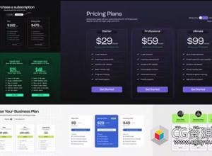 AE模板-时尚响应式定价表模板 Modern Pricing Table Template