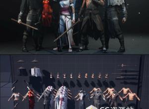 Unreal武林剑客游戏角色包 UE4.25-5.4
