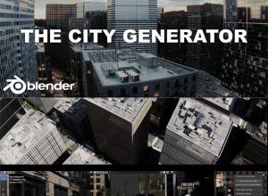 Blender程序化城市生成插件 The City Generator V2.4+使用教程