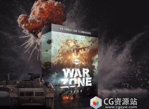 530+4K史诗战争场景武器直升机坦克导弹爆炸特效视频素材 WARZONE Pack