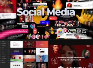 PR脚本-517种网络社交媒体图形包文字标题排版预设 Social Media Graphics Pack