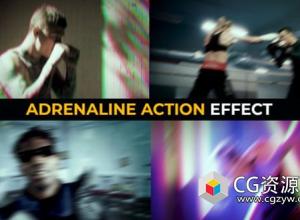 PR模板-40种疯狂相机抖动效果 Adrenaline Action Effects