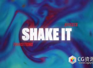 AE模板-32种摄像机震动摇晃无缝转场过渡效果 Shake It: Seamless Transitions & Shake Effects