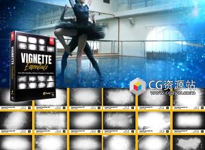 209组4K边框遮罩复古暗角元素叠加视频素材 Vignette Essentials BBV71