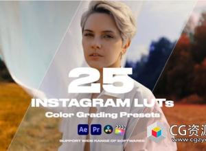 25个社交媒体精美LUT调色预设 Colorify Instagram LUTs