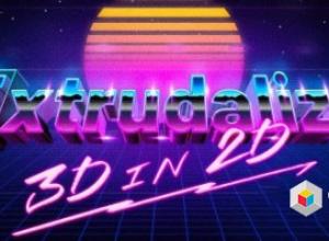 图层三维挤出AE脚本 Extrudalizer v1.2.1 + 使用教程