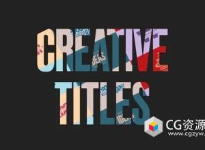AE模板-6组创意文字标题排版动画 Creative Titles