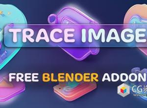 Blender图片转三维图形插件 Image Trace Generator v1.0.0