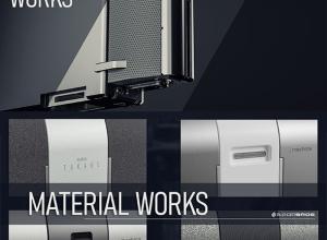 Blender 50组科幻硬面模型贴图插件预设 Material Works 1.2+ 中文字幕教程