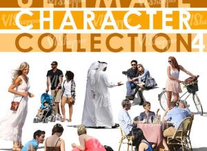 Vishopper出品1480组人物角色建筑效果图背景插图PSD格式图片