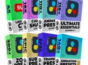 达芬奇预设-视频转场图层特效摄像机抖动预设 The Ultimate DaVinci Bundle by Finzar