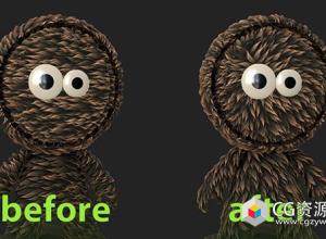 Substance逼真毛发鳞片智能材质 sbsar格式