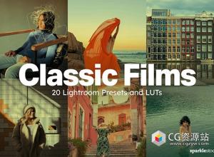 20款经典复古胶片电影LUT调色和Lightroom预设20 Classic Films LUTs & Lightroom Presets