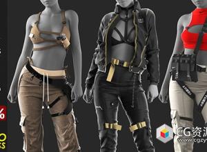 三合一服装模型 - Marvelous / CLO 项目文件 + 视频教程