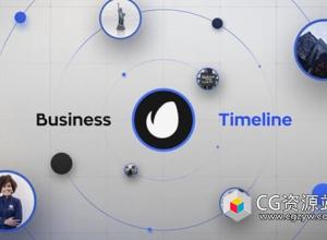 AE模板-企业公司时间线宣传介绍片头 Business Company Timeline