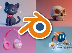 Blender 3D初学者建模与材质纹理制作教程+中英文字幕