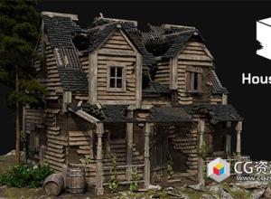 Blender木屋生成器几何节点资产预设 House Craft