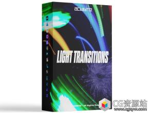 100个慢速快门流动拖尾光效转场4K视频素材 Light Transitions