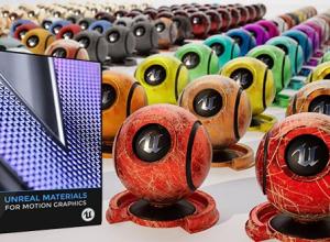 Unreal 340组虚幻动态图形材质4K高清PBR材质库 UE5.0+(含使用教程)