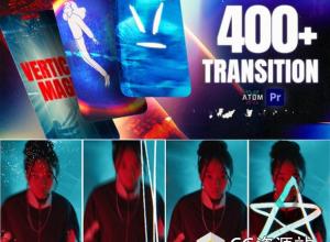 PR脚本-400种竖屏复古电影胶片故障光效纸张撕裂转场预设 Vertical Transitions Pack