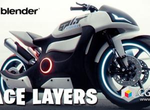 Blender快速选择隐藏插件 Face Layers V1.1 + 使用教程