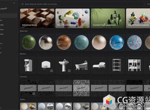 GSG灰猩猩C4D预设Arnold/Redshift材质预设HDRI 3D资产合集
