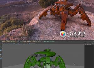 Maya 2025机械蜘蛛硬表面建模流程全面基础教程+中英文字幕