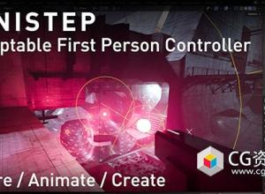 Blender第一人称视角控制器移动飞行交互动画插件 Omnistep V1.1.0