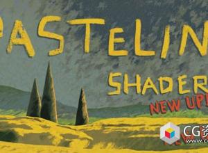 Blender手绘素描粉彩画着色器资产预设 Pastelini Shader V1.0
