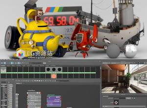 RenderMan灯光照明渲染设置Maya基础教程+中英文字幕