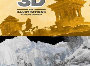 Blender 3D插画分步指南视频教程+中英文字幕 3D for Illustrations