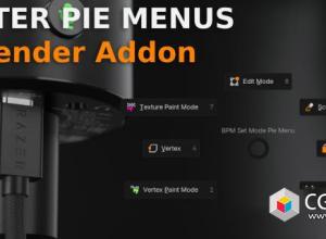 Blender智能弹出式饼图菜单插件 Better Pie Menus V0.2.0