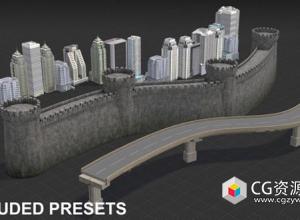 Blender建筑资产预设几何节点生成器 Geometry Node Tools – Architectural Pack