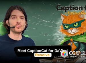 达芬奇插件对白字幕动画 Caption Cat V1.2.003 for DaVinci Resolve