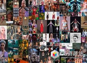 Daz 3D各类角色3D模型合集2025年度1月份