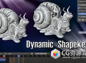 Blender形态键动画插件 Dynamic Shapekeys V1.1.5 + 使用教程