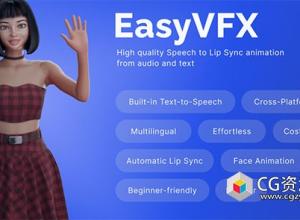 Blender自动面部唇形同步插件 Easyvfx Lip Sync Plugin V1.0.0