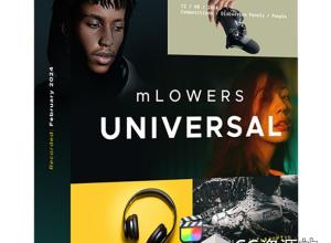FCPX插件-71组现代简洁科技感复古社交文字标题字幕动画预设 mLowers Universal