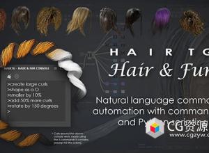 Blender/Substance头发/毛发纹理生成器 HairTG – Hair & Fur v2.7.2
