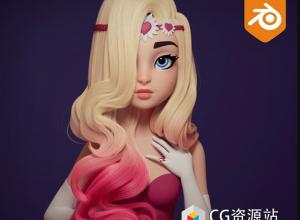 Blender毛发头发制作工具 Hair Wrangler V1.1.1