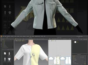 Marvelous Designer上衣夹克衣服制作基础教程+中英文字幕