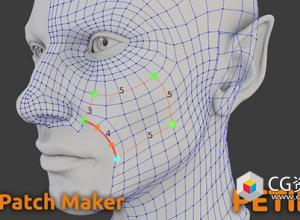 Blender快速自定义重拓扑插件 Petik v2.0.5 – Retopology Patch Maker