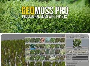 Blender物理逼真植被草苔藓插件 Geomoss Pro