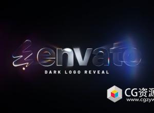 AE模板-暗黑光线扫光logo动画 Dark Logo Reveal