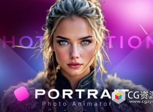 AE模板-图片转三维空间透视景深动画特效 Photomotion Portrait – 3D Photo Animator
