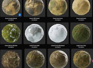 14组Substance高质量自然环境生物群系地形材质预设